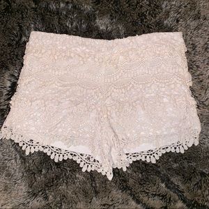 Love, Fire Lace Shorts